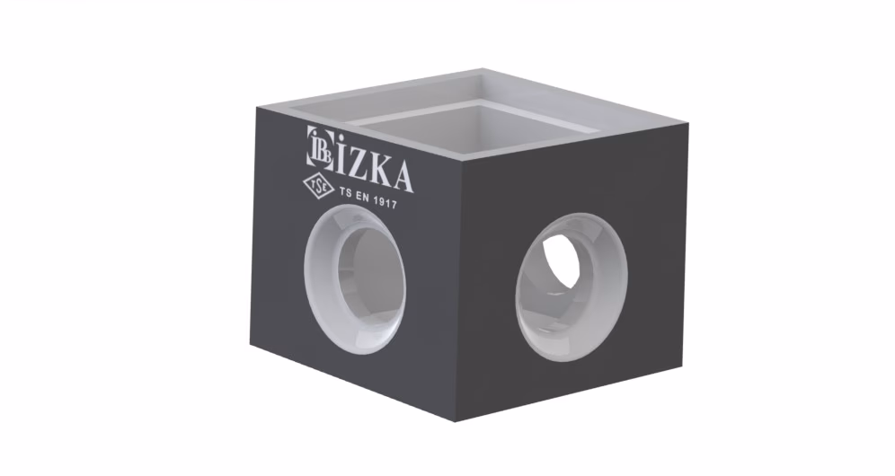 40x40x200mm Yağmur Izgara Baca Tabanı